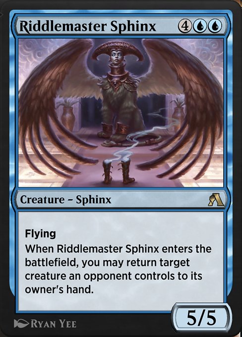 Magic the Gathering Card - Riddlemaster Sphinx - MTG Circle