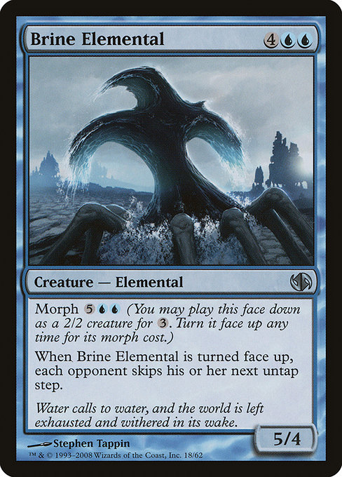 Magic the Gathering Card - Brine Elemental - MTG Circle