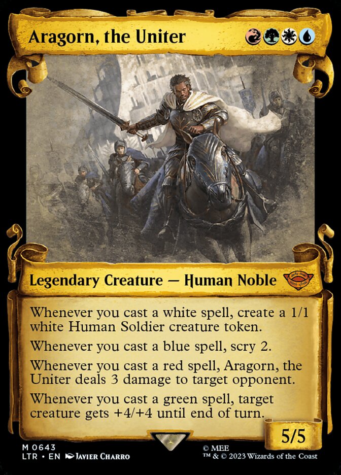 Magic the Gathering Card - Aragorn, the Uniter - MTG Circle