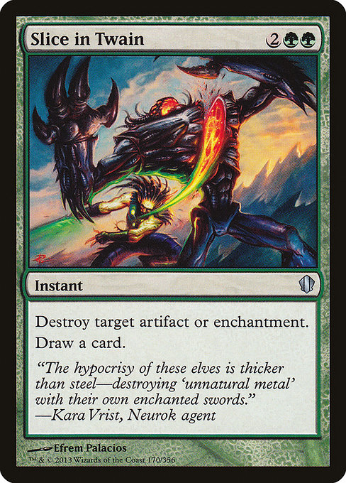 Magic the Gathering Card - Slice in Twain - MTG Circle