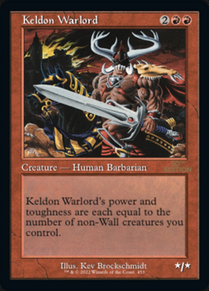 Magic the Gathering Card - Keldon Warlord - MTG Circle