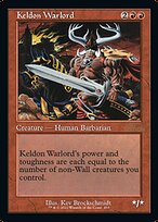 Magic the Gathering Card - Keldon Warlord - MTG Circle