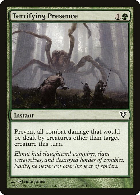 Magic the Gathering Card - Terrifying Presence - MTG Circle