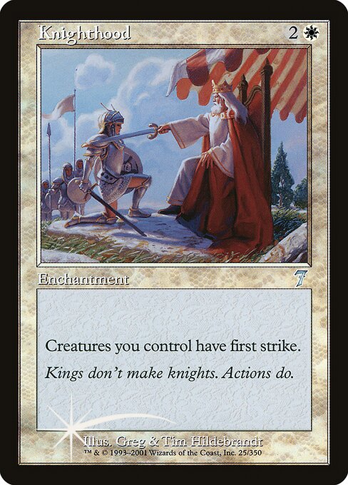 Magic the Gathering Card - Knighthood - MTG Circle