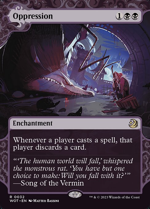 Magic the Gathering Card - Oppression - MTG Circle