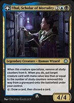 Magic the Gathering Card - Vhal, Scholar of Mortality - MTG Circle
