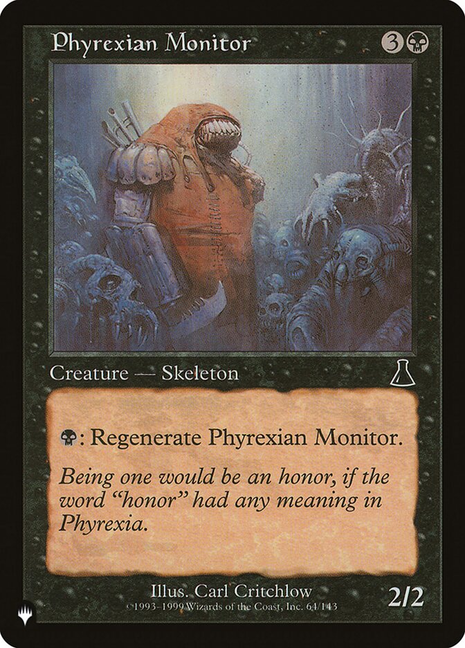 Magic the Gathering Card - Phyrexian Monitor - MTG Circle
