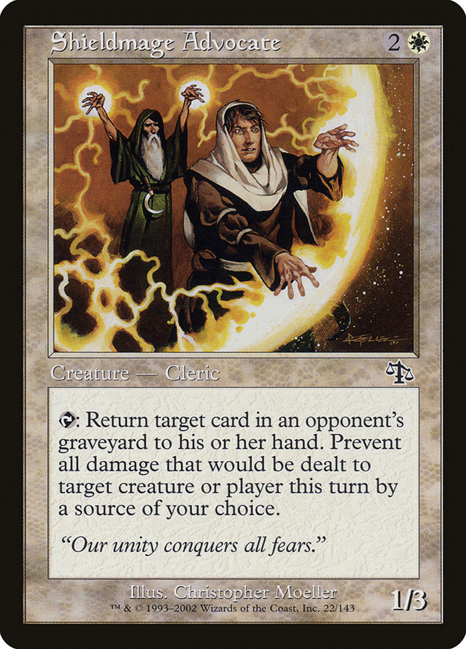 Magic the Gathering Card - Shieldmage Advocate - MTG Circle