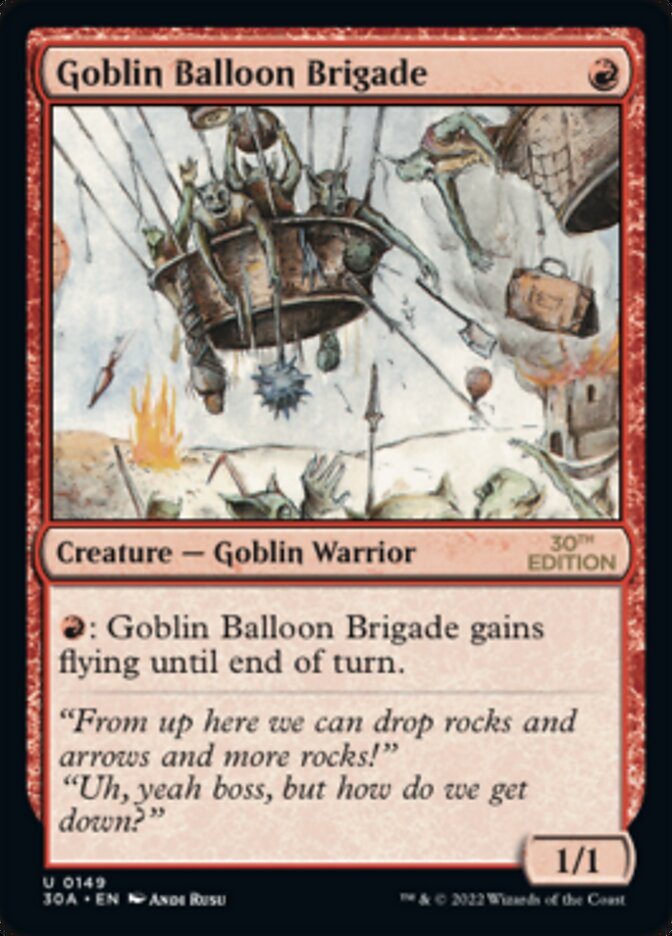 Magic the Gathering Card - Goblin Balloon Brigade - MTG Circle