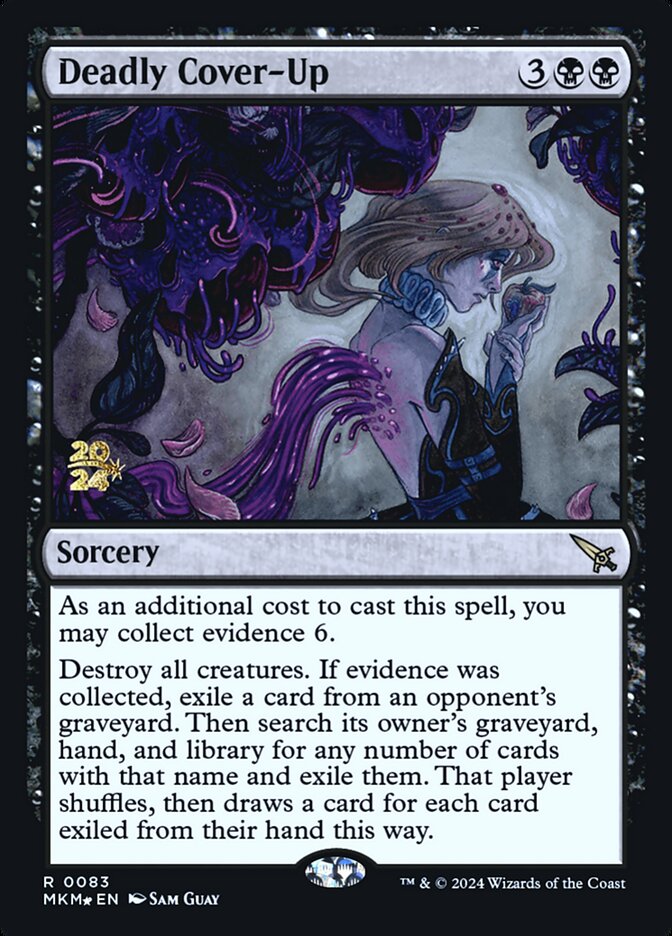 Magic the Gathering Card - Deadly Cover-Up - MTG Circle