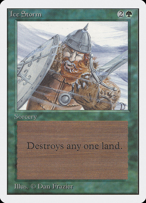 Magic the Gathering Card - Ice Storm - MTG Circle