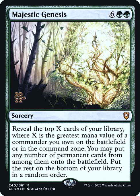 Magic the Gathering Card - Majestic Genesis - MTG Circle