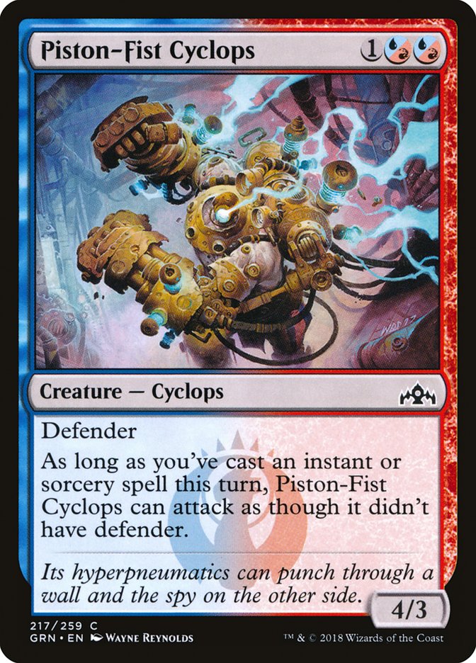 Magic the Gathering Card - Piston-Fist Cyclops - MTG Circle