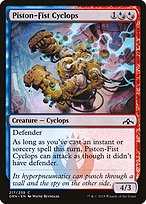Magic the Gathering Card - Piston-Fist Cyclops - MTG Circle