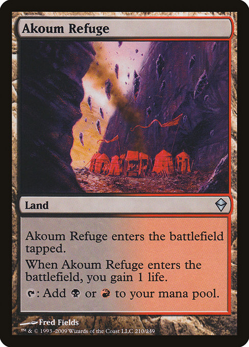 Magic the Gathering Card - Akoum Refuge - MTG Circle