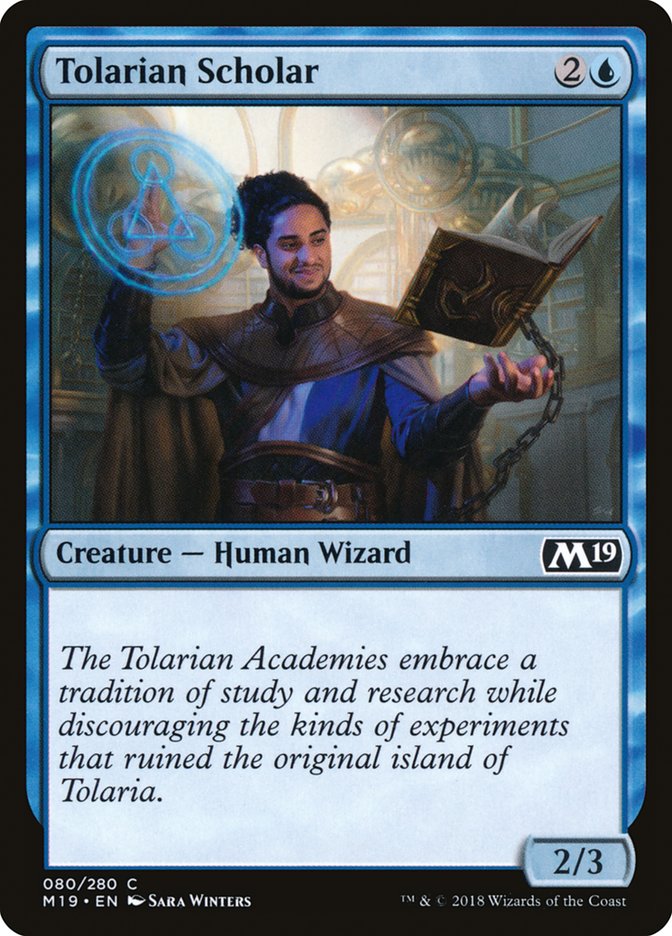 Magic the Gathering Card - Tolarian Scholar - MTG Circle
