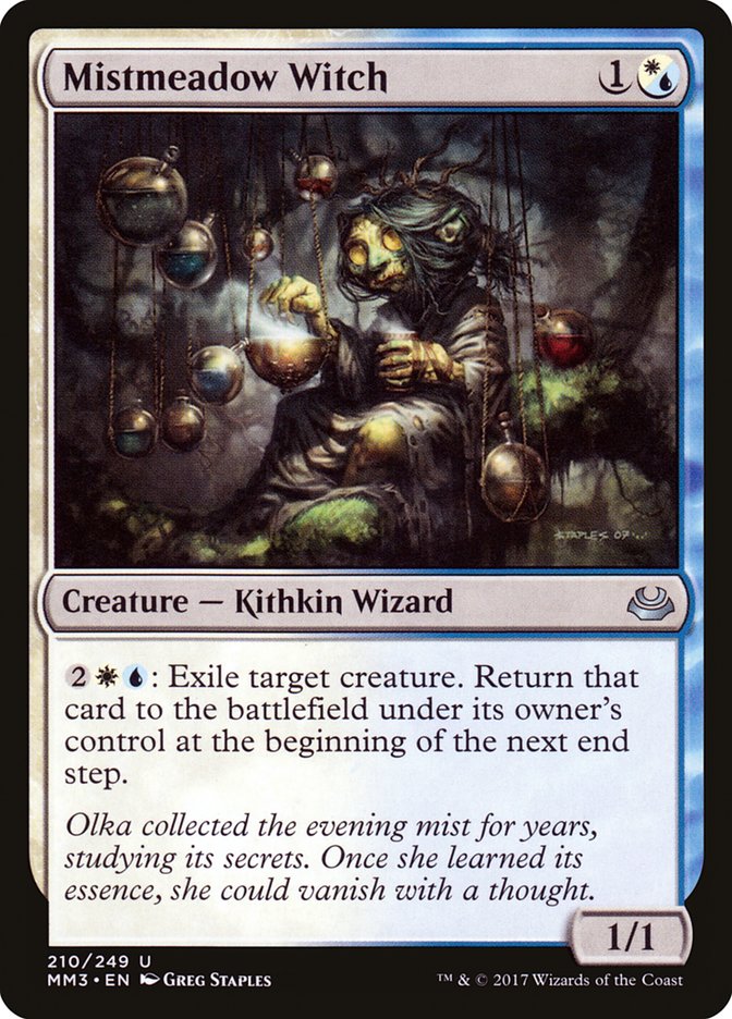 Magic the Gathering Card - Mistmeadow Witch - MTG Circle