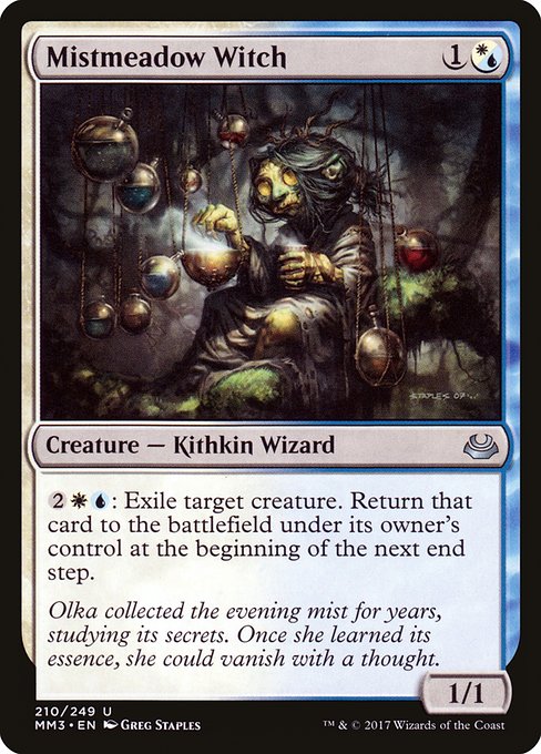 Magic the Gathering Card - Mistmeadow Witch - MTG Circle