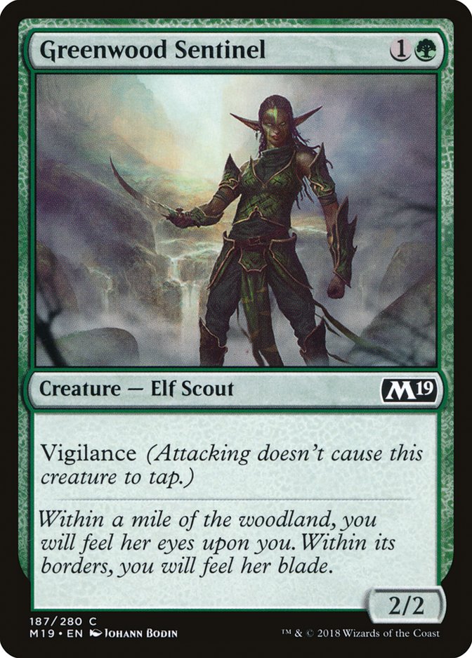 Magic the Gathering Card - Greenwood Sentinel - MTG Circle