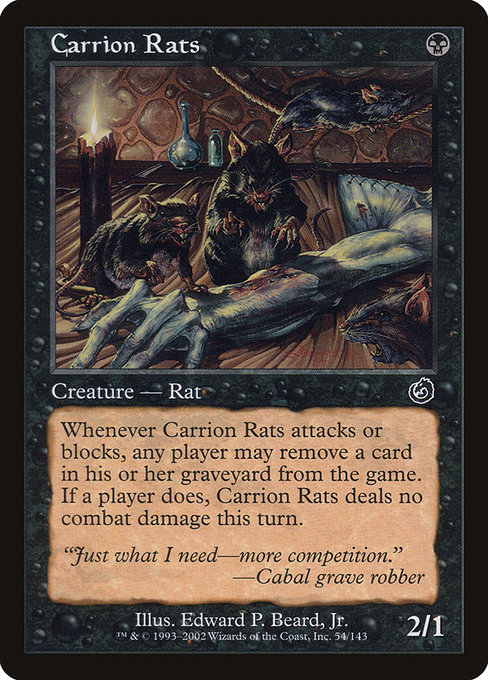 Magic the Gathering Card - Carrion Rats - MTG Circle