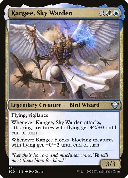 Magic the Gathering Card - Kangee, Sky Warden - MTG Circle