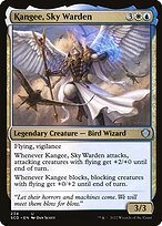 Magic the Gathering Card - Kangee, Sky Warden - MTG Circle