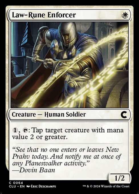 Magic the Gathering Card - Law-Rune Enforcer - MTG Circle