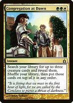 Magic the Gathering Card - Congregation at Dawn - MTG Circle