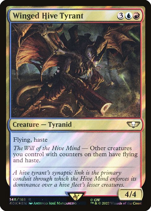 Magic the Gathering Card - Winged Hive Tyrant - MTG Circle