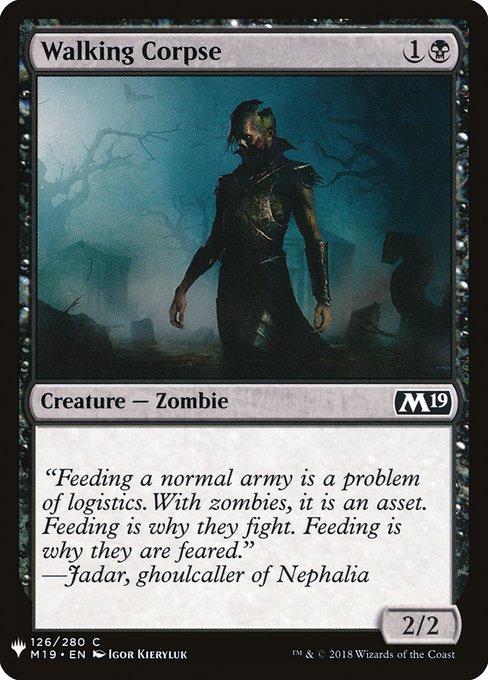 Magic the Gathering Card - Walking Corpse - MTG Circle