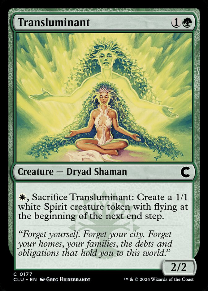 Magic the Gathering Card - Transluminant - MTG Circle