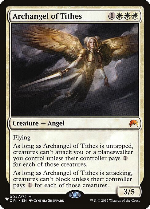 Magic the Gathering Card - Archangel of Tithes - MTG Circle