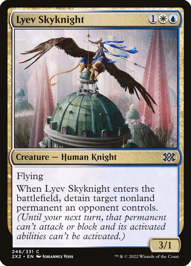 Magic the Gathering Card - Lyev Skyknight - MTG Circle
