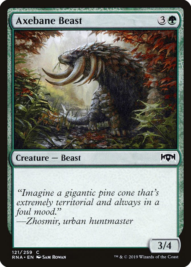 Magic the Gathering Card - Axebane Beast - MTG Circle