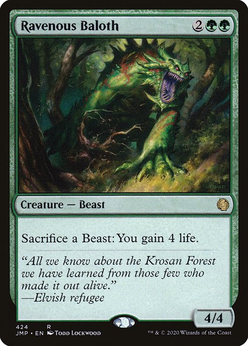 Magic the Gathering Card - Ravenous Baloth - MTG Circle