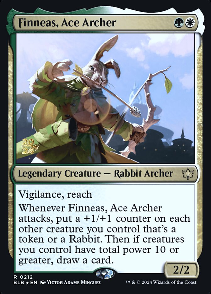 Magic the Gathering Card - Finneas, Ace Archer - MTG Circle