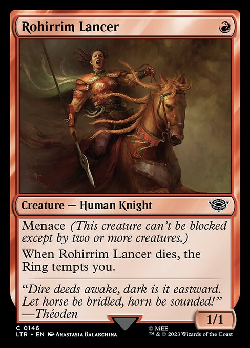 Magic the Gathering Card - Rohirrim Lancer - MTG Circle