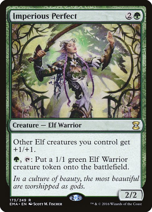 Magic the Gathering Card - Imperious Perfect - MTG Circle