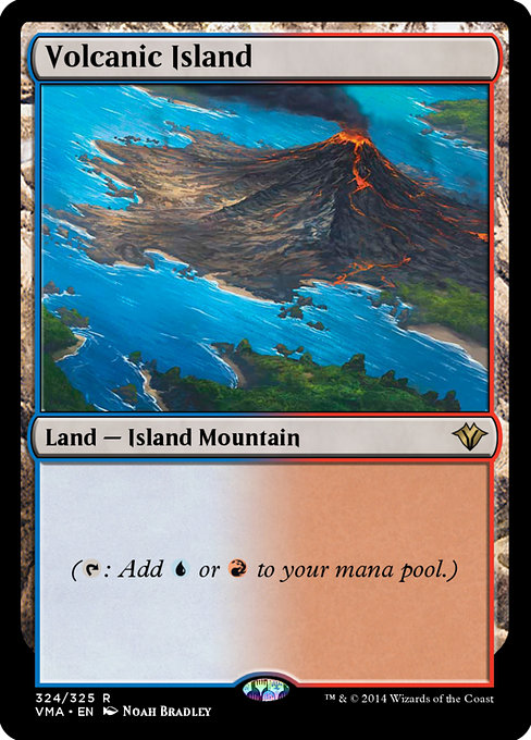 Magic the Gathering Card - Volcanic Island - MTG Circle