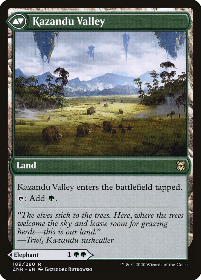 Magic the Gathering Card - Kazandu Valley - MTG Circle