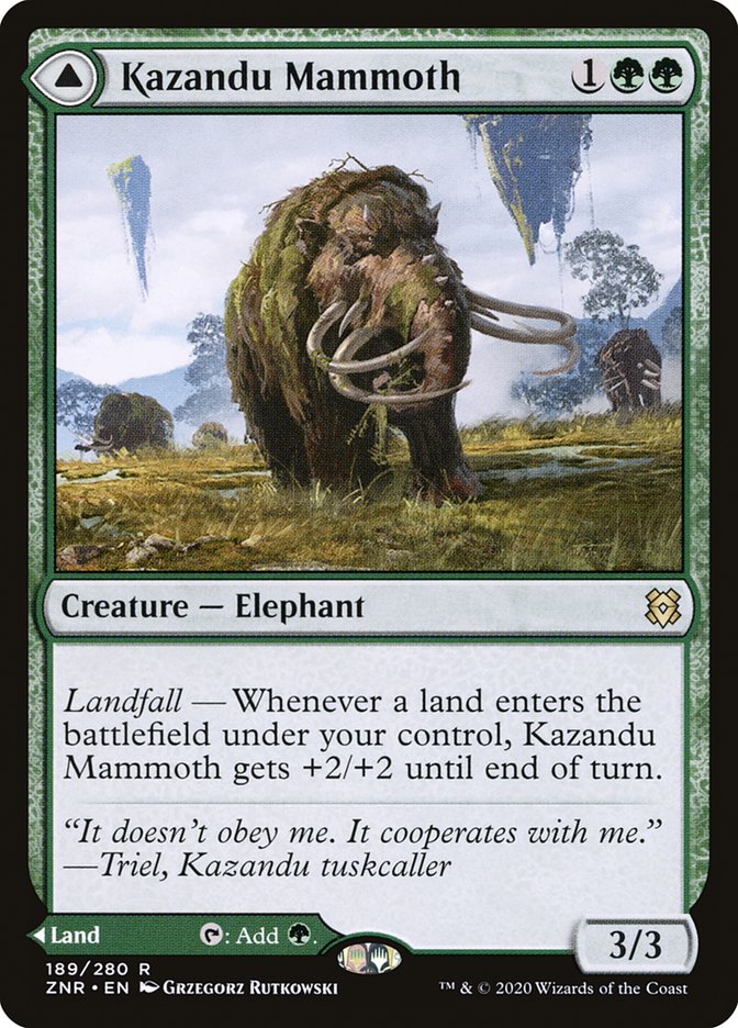 Magic the Gathering Card - Kazandu Mammoth - MTG Circle