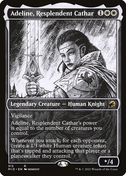 Magic the Gathering Card - Adeline, Resplendent Cathar - MTG Circle