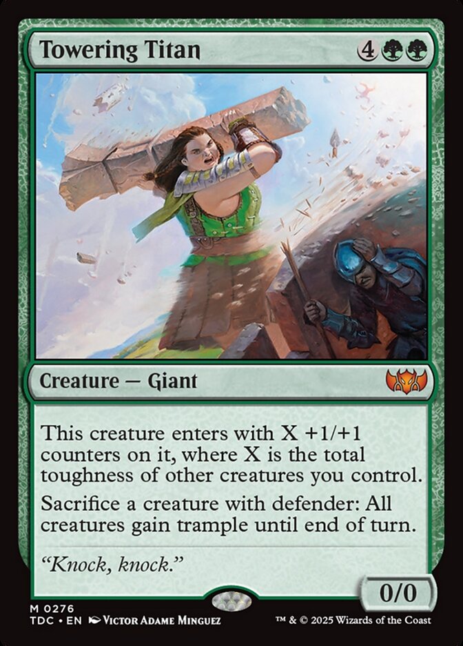 Magic the Gathering Card - Towering Titan - MTG Circle