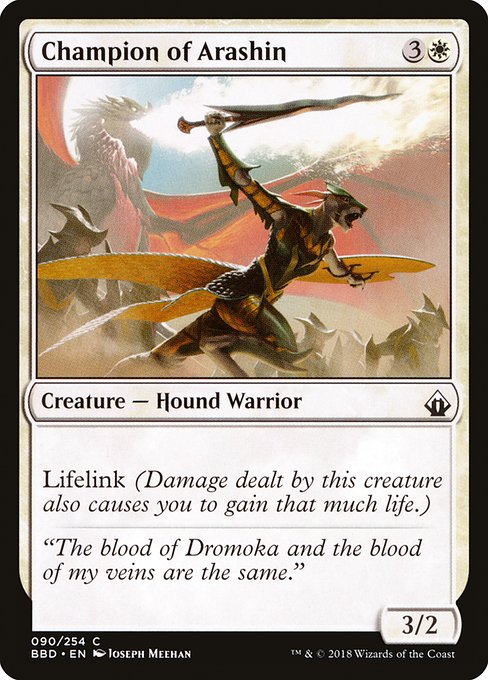 Magic the Gathering Card - Champion of Arashin - MTG Circle