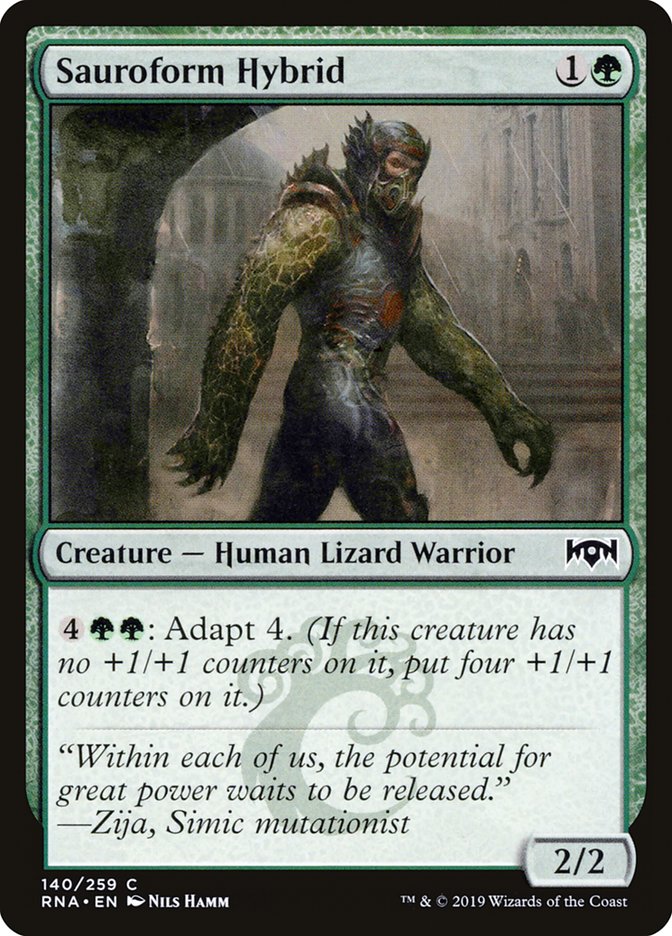Magic the Gathering Card - Sauroform Hybrid - MTG Circle
