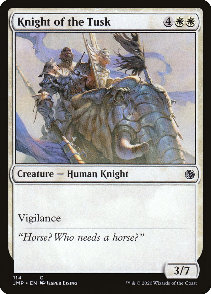 Magic the Gathering Card - Knight of the Tusk - MTG Circle