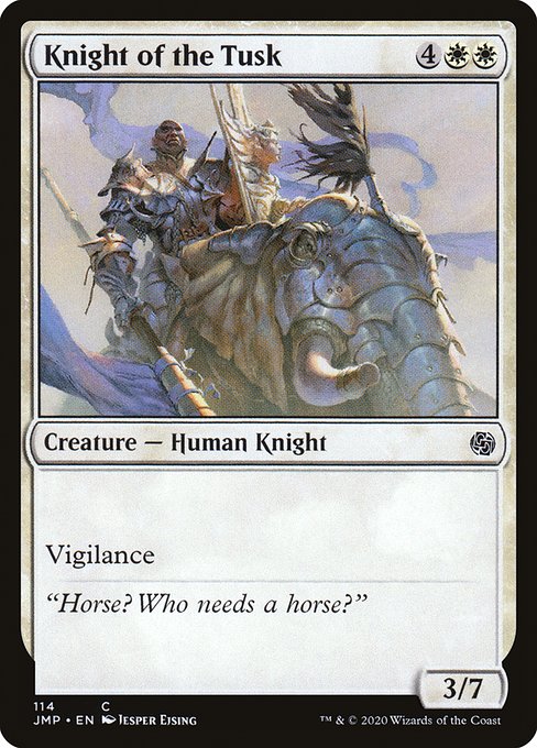 Magic the Gathering Card - Knight of the Tusk - MTG Circle