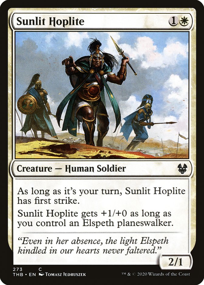 Magic the Gathering Card - Sunlit Hoplite - MTG Circle