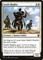 Magic the Gathering Card - Sunlit Hoplite - MTG Circle