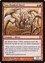 Magic the Gathering Card - Two-Headed Sliver - MTG Circle